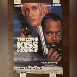1996 The Long Kiss Goodnight Original Movie House Sheet Poster Canada Version